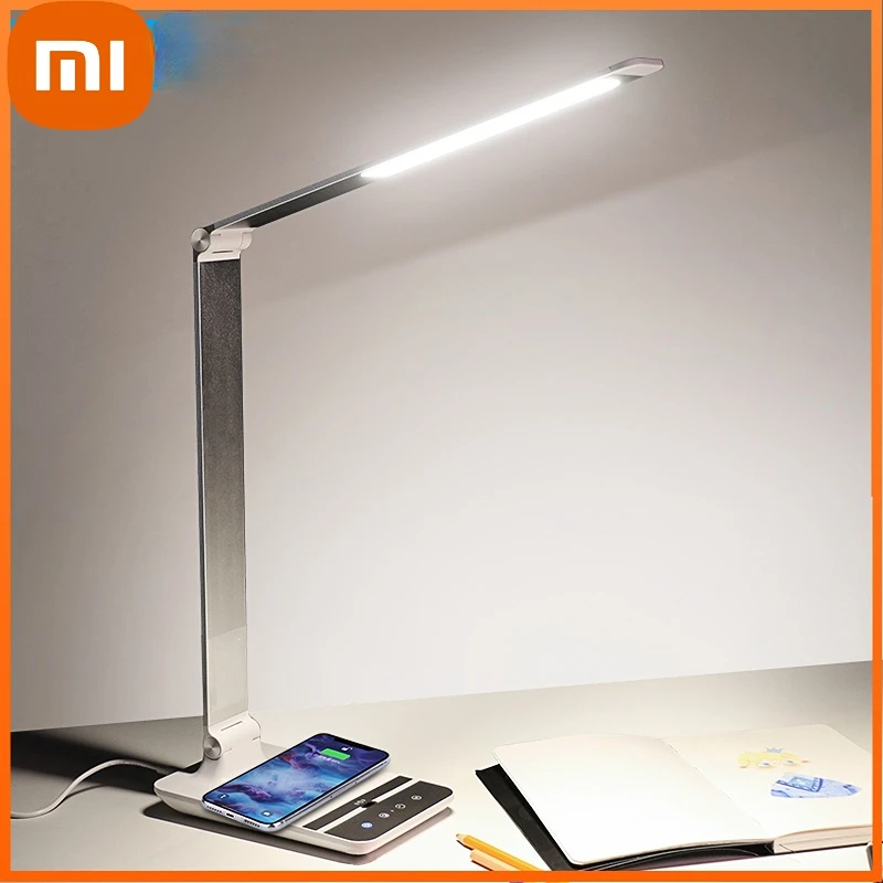 

Xiaomi LED Desk Lamp 72 bulb 3 Color Hand Sweep Wireless Charging for phone 360 Rotation Touch Eye-protect with timer Table lamp
