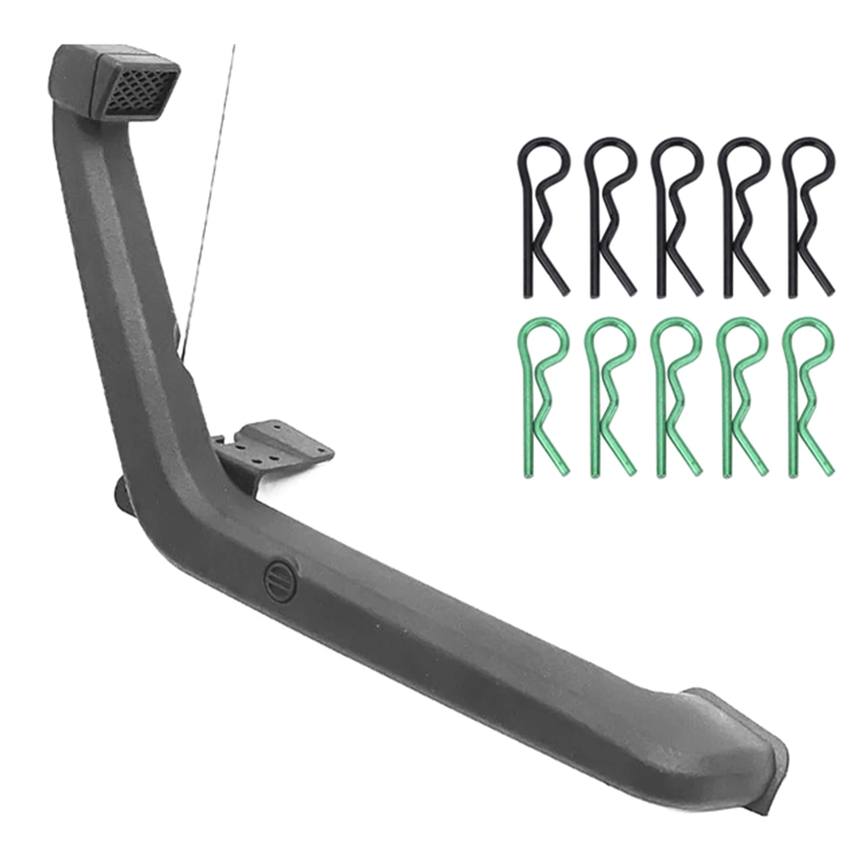 

Snorkel with Metal R Type Body Clips for AXIAL 1/6 SCX6 JEEP JLU WRANG LER 4WD with Antenna