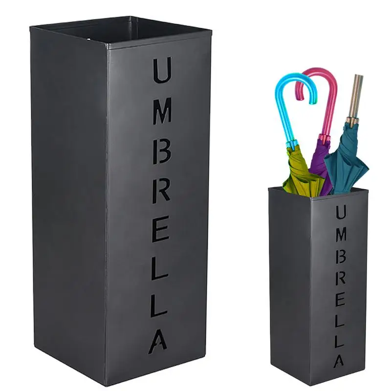 

Umbrella Holder with Leak Hole Metal Umbrella Stand Rack Decorative Umbrella storage Multipurpose Entryway Walking Sticks Holder