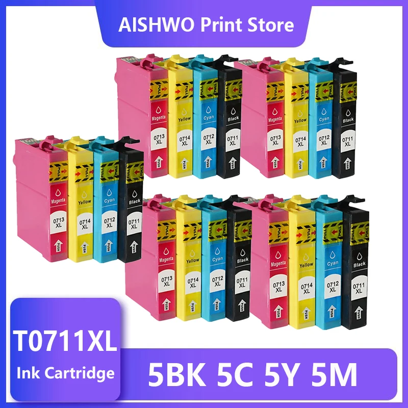 

T0711 Compatible Ink Printer Cartridge For Epson D78 D92 DX7000F DX5000 DX4050 DX4000 DX4400 DX4450 DX5050 DX6000