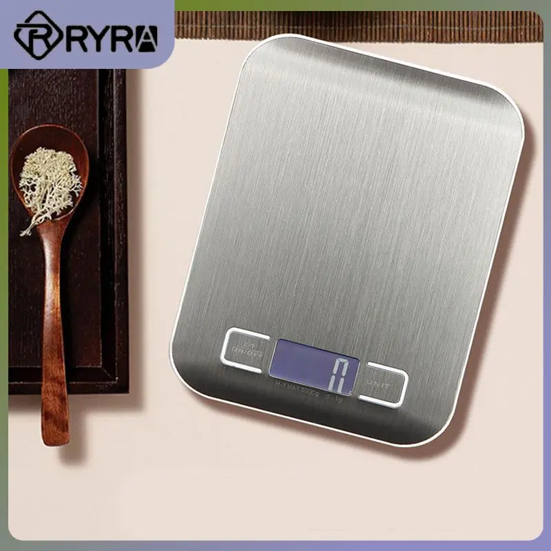 

10kg/1g LCD Kitchen Digital Scale Electric Food Diet Balance Measuring Tools Stainless Steel Weight Device Scale Kitchen Gadgets