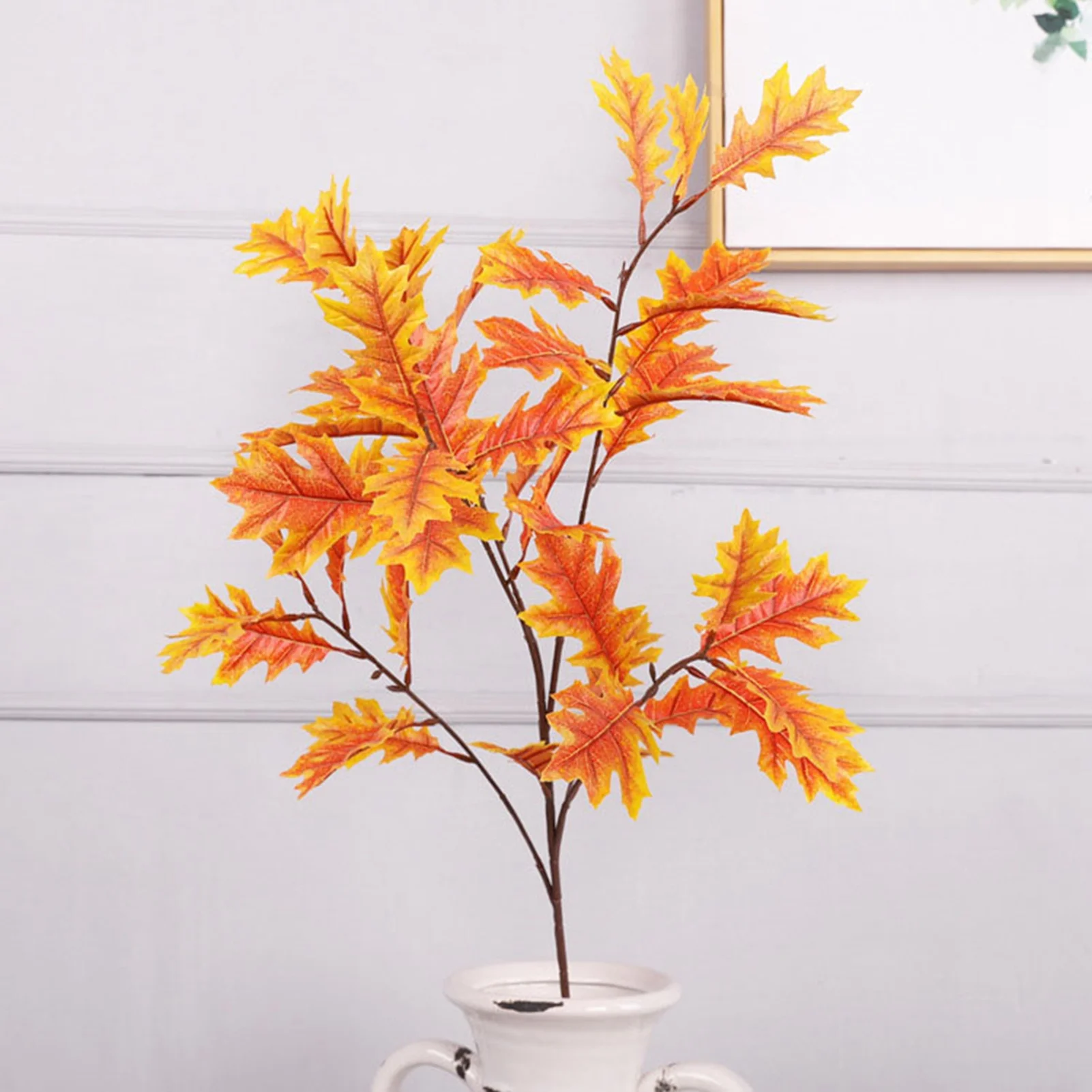 Искусственные листья дуба шелковая искусственная кожа гибкий металлический