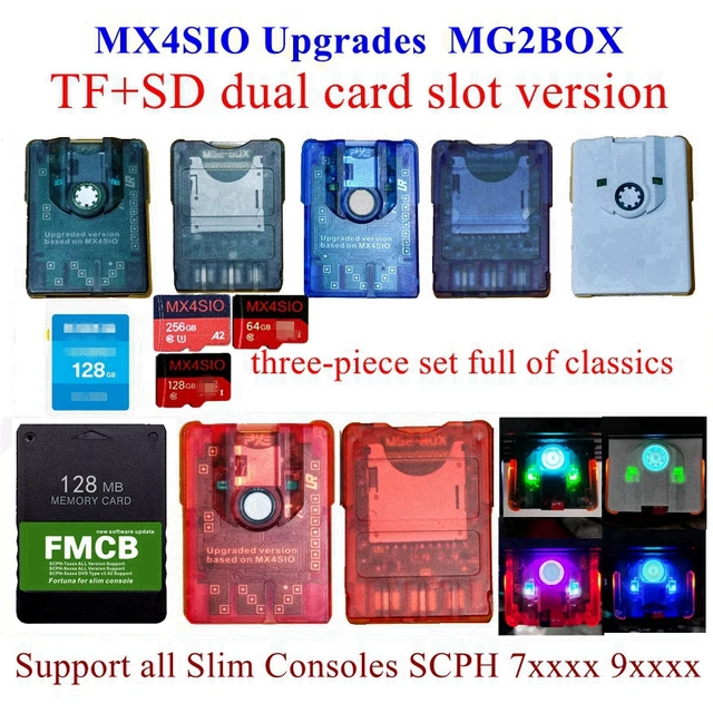New PS2 Free McBoot Card FMCB v1.966 8M 16M 32M 64MB Memory Card Supports  All Consoles Fat and Slim Update OPL1.2.0 For MX4SIO - AliExpress