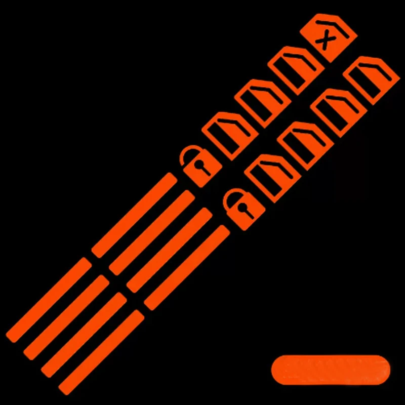 

Оранжевые, синие, зеленые светящиеся наклейки на автомобильные кнопки для окна, двери, стекла, переключатель, ночные флуоресцентные наклейки