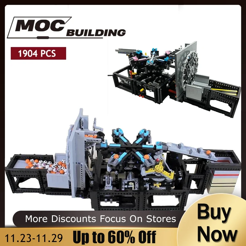 

Great Ball Contraption Moc Building Block High-Tech Kit Technology Bricks Education Series Kid DIY Puzzle Sports Toys Gifts