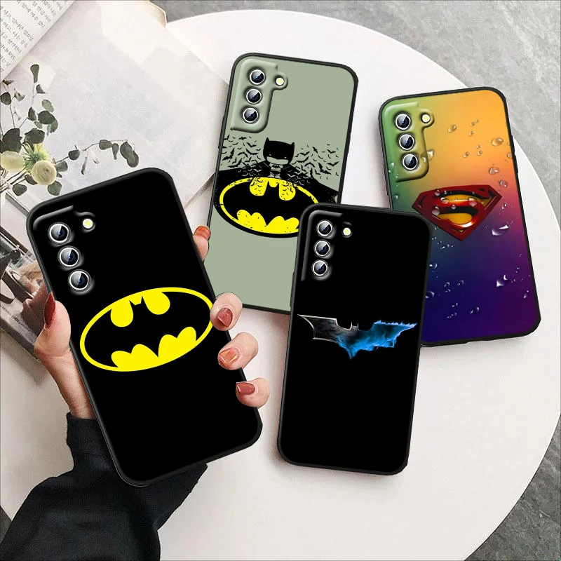 

Superhero Batman Cute For Samsung Galaxy S23 S22 S21 S20 S10 S9 Ultra Plus Pro 4G 5G silicone Soft Black Phone Case