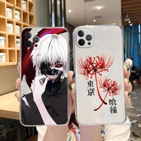 soft clear tpu phone case for iphone 13 xr x xs 12 11 pro max 7 8 plus se2 japanese anime tokyo ghoul japan suave cover coque