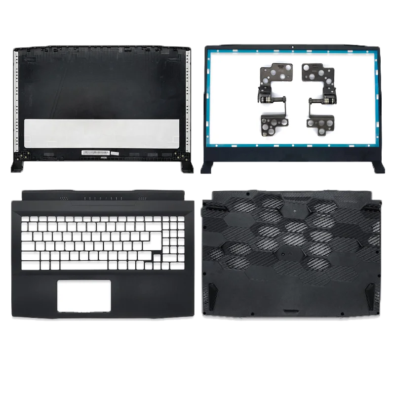 

NEW Laptop Top Case For MSI GF66 MS-1581 1582 Katana GF66 LCD Back Cover/Front Bezel/Hinges/Palmrest/Bottom Case Black 15.6 Inch