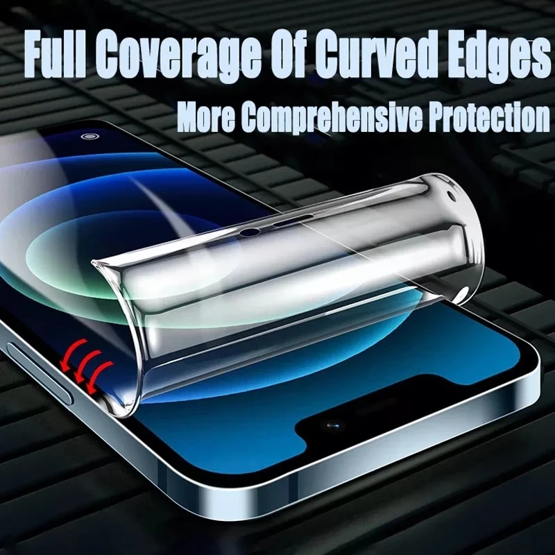 Films For iPhone 6 6S 7 8 Plus X XS Max XR 11 12 Pro Max Mini 5 5S 12Mini Tempered Glass Hydrogel Film 4PCS 2PCS Full