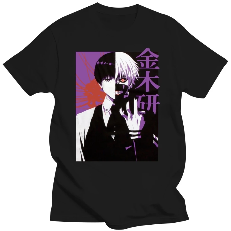 

Токийский Гуль канеки футболка с разрезом лица Новинка Подлинная футболка аниме летняя Мужская хлопковая футболка с круглым вырезом футболки в стиле хип-хоп топы