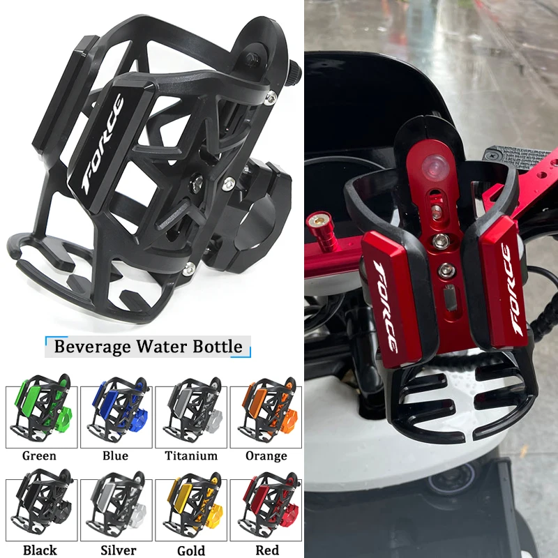 

For YAMAHA FORCE 155 FORCE155 All Years High Quality Motorcycle CNC Accessories Beverage Water Bottle Drink Cup Holder Bracket