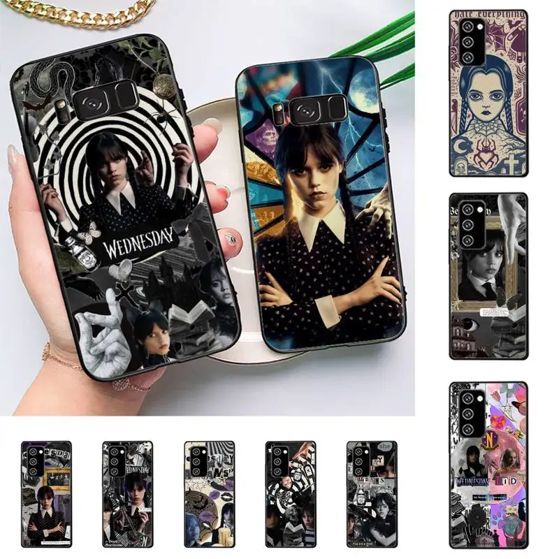 

Wednesday Addams Phone Case for Samsung Note 5 7 8 9 10 20 pro plus lite ultra A21 12 72