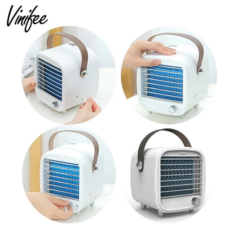 

Уличный вентилятор для холодного охлаждения воздуха, портативный вентилятор с анионным очистителем и увлажнителем воздуха, USB