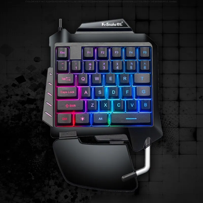 One Hand Chicken Game Mechanical Keyboard USB Wired Gaming P