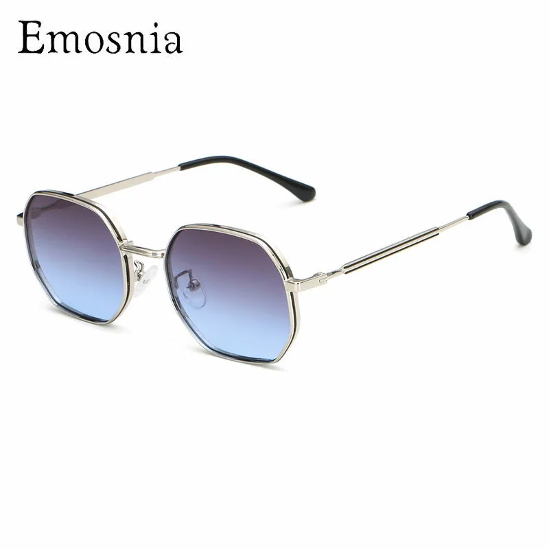 

Новинка 2022, модные солнцезащитные очки Emosnia для мужчин, роскошные высококачественные полигональные металлические солнцезащитные очки, жен...