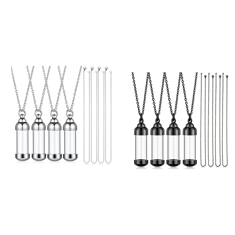 

Ожерелье с подвеской, открывающийся контейнер с трубкой, памятью со змеиной цепочкой, ожерелье для самостоятельного изготовления ювелирны...