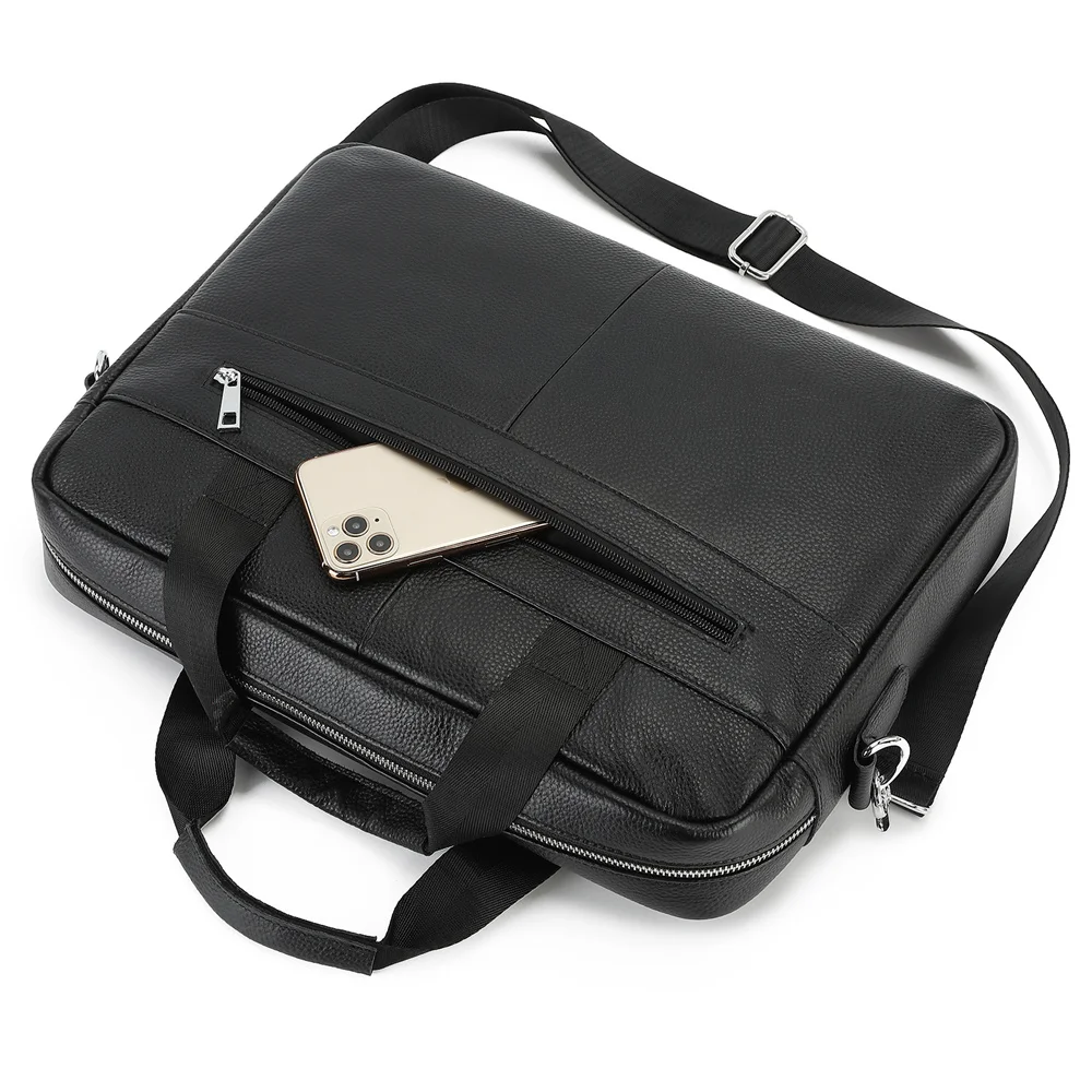 Large Capacity Genuine leather Briefcase Business Laptop Bag Handbags Men's Crossbody Bag Men's Messenger Bag