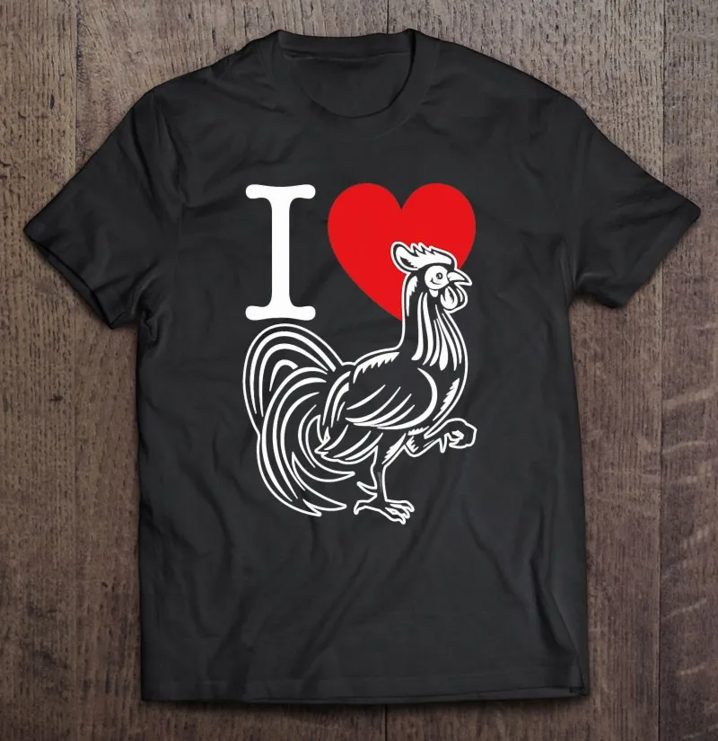 

Футболка мужская с надписью «I Love Rooster Gift»