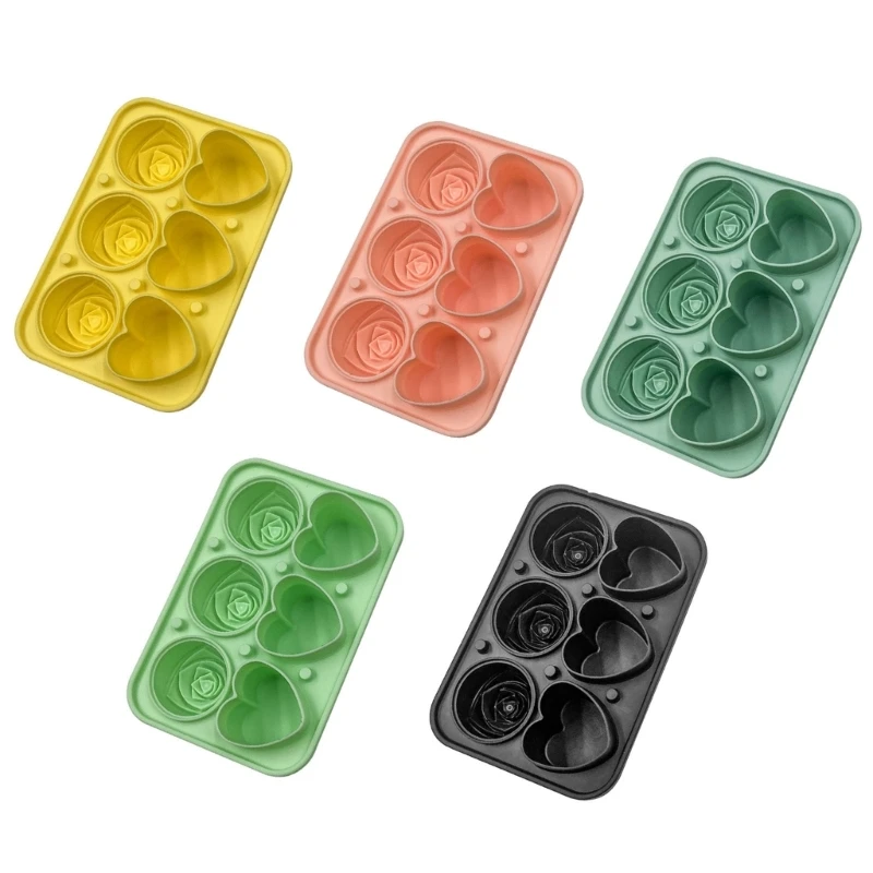 

Легкая в использовании силиконовая форма для изготовления шариков из льда в форме сердца силиконовая форма для изготовления розовых шариков Новинка лоток для напитков для виски 4 ячейки