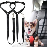 adjustable car seat belt pet dog cat harness seatbelt lead leash for small medium dogs travel clip pet supplies for outdoor