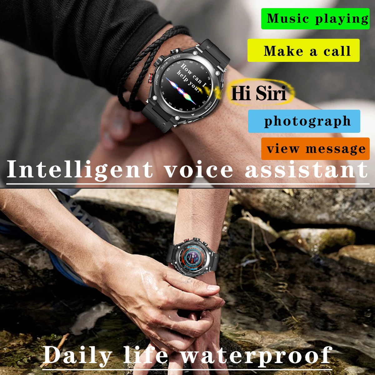 3-in-1 T92 Smart Watch With TWS Dual Bluetooth Headphone MP3 Local Music Call Sports Fitness Waterproof Supports DIY Dial |