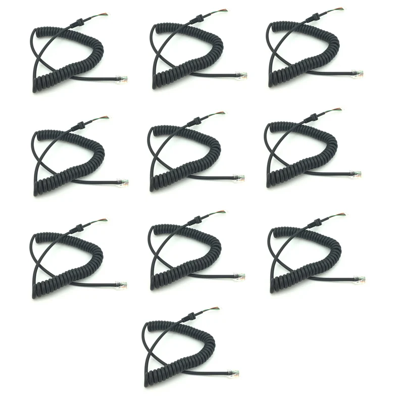 10 Pz Yaesu Mh-48A6J Palmare Ptt Mic Sostituzione Cavo Microfono Altoparlante A 6 Pin Per Ft-90R Ft-1802 Ft-7800 8800 8900R Autoradio