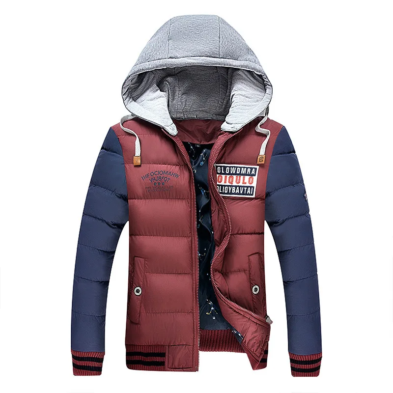 Men's 2022 New Style Personalized Street Culture Thickened Fashion Men's Cotton Padded Clothes Warm Hooded Cotton Padded Clothes