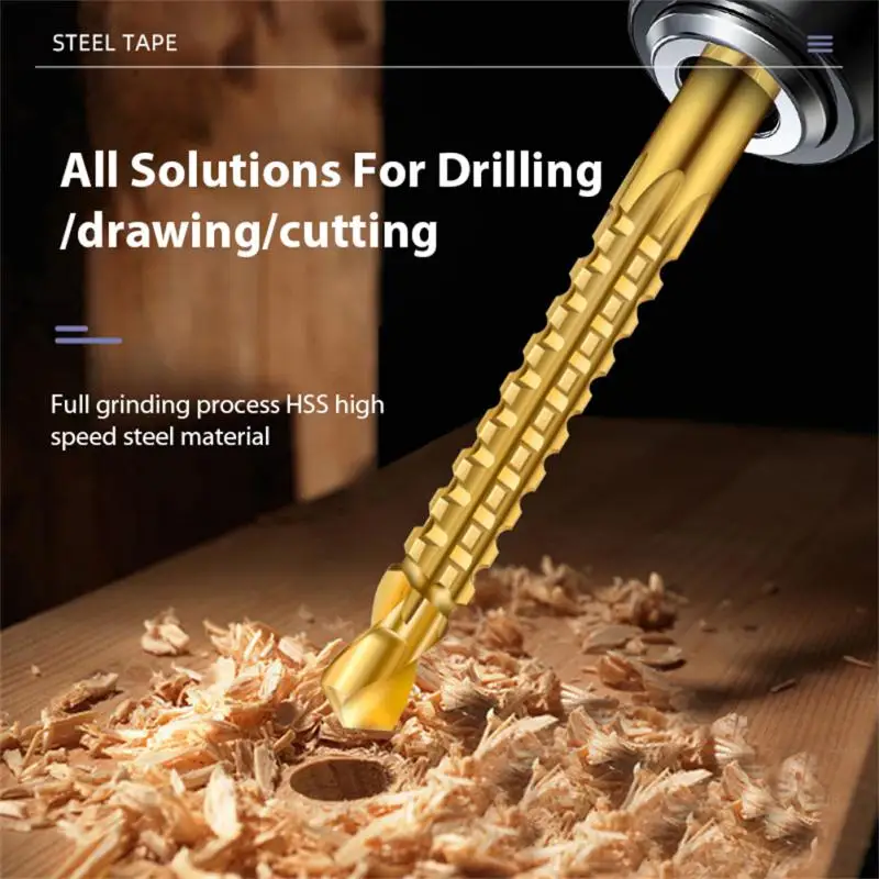 

Drill Bits /set 4-12mm / 4-20mm / 4-32mm Suitable For Drilling Wood Plastics Steel Two Flute Design High Strength Drill Hole