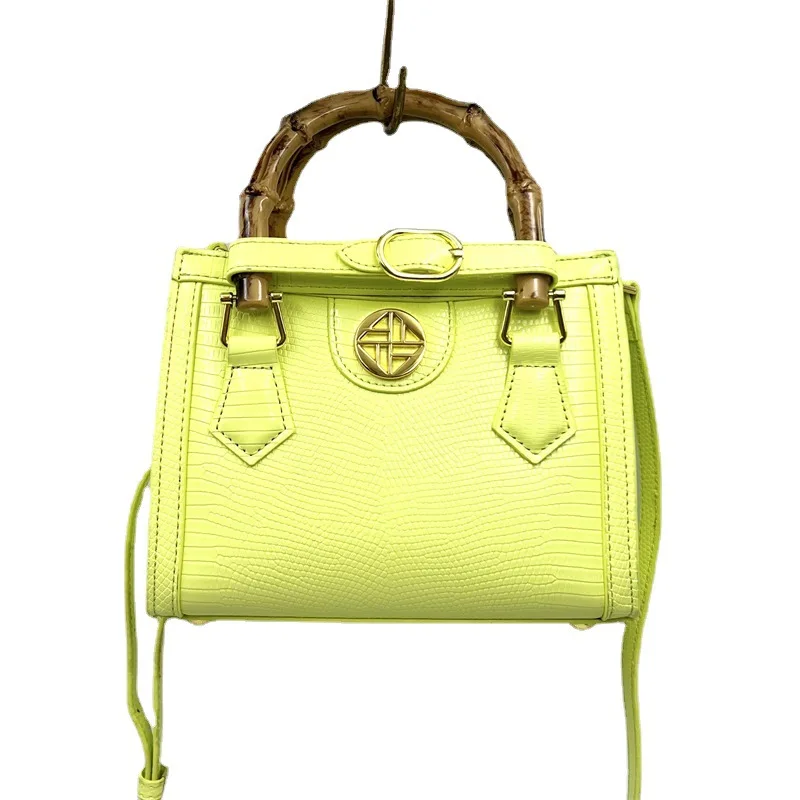 2023 New Quality Luxury Bamboo Handle Purses And Handbags Designer Leather Shoulder Crossbody Bags For Women Fashion Tote