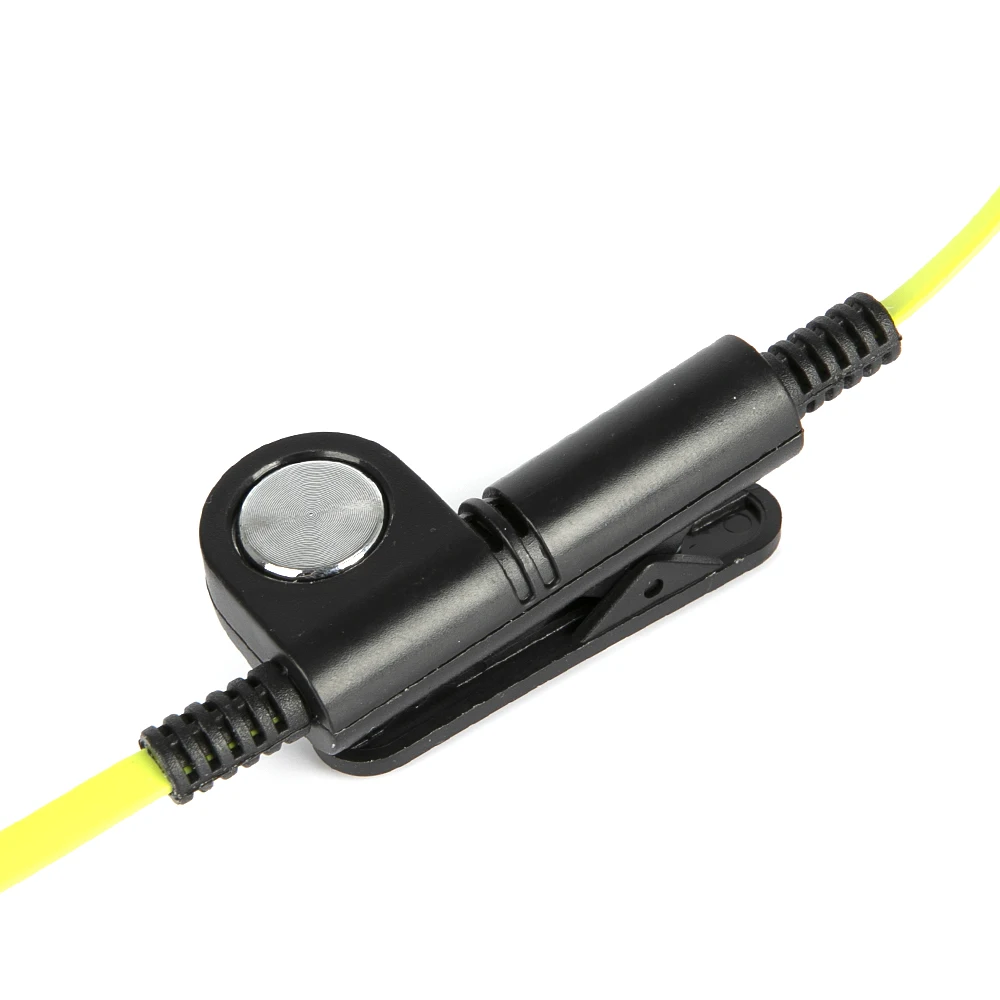 Green Fashion Noodle style earbud headphone K plug for KENWOOD Baofeng BF888s UV5R UV82 Wouxun TYT Puxing etc walkie talkie