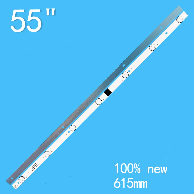 12 шт./комплект подсветка для телевизора SANSUI 65icnh Skyworth 615 мм