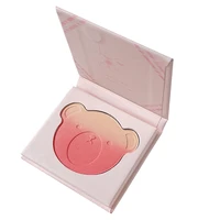 pink bear gradient blush pallete 3 color peach face mineral pigment cheek blusher powder makeup contour shadow cute pink blusher