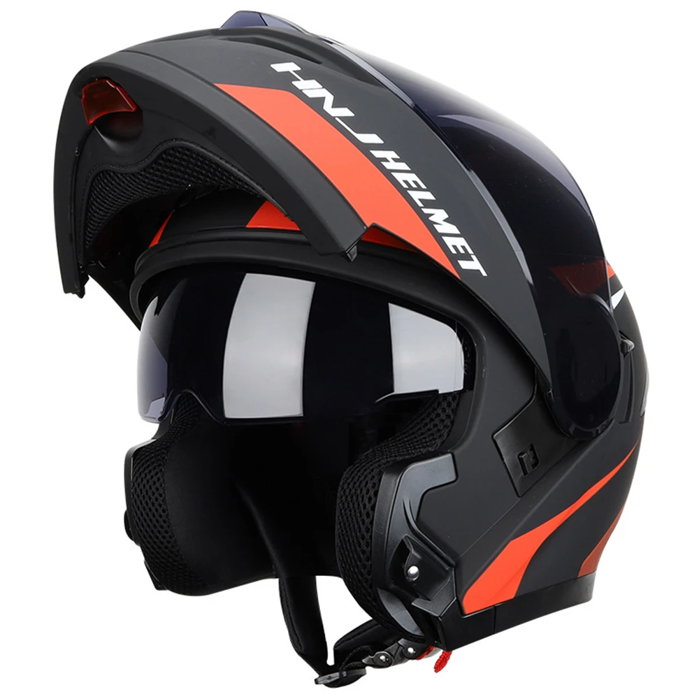 Motorcycle Helmet Flip Up Double Lens Modular Moto Helmets Motorbike Motocross Full Face Helmets Breathable Summer For Man Women enlarge