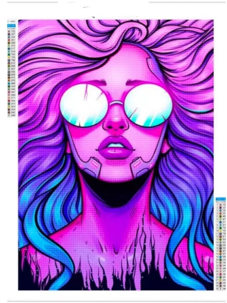 

5D алмазная живопись, Полный алмаз, портрет, ветер, фотографии, ручной рисунок, мультяшный персонаж, декор для гостиной, вышивка крестиком