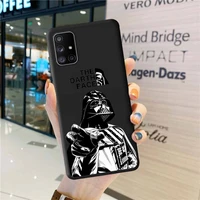 star wars the darth face phone case for samsung galaxy a52 a21s a02s a12 a31 a81 a10 a30 a32 a50 a80 a71 a51 5g