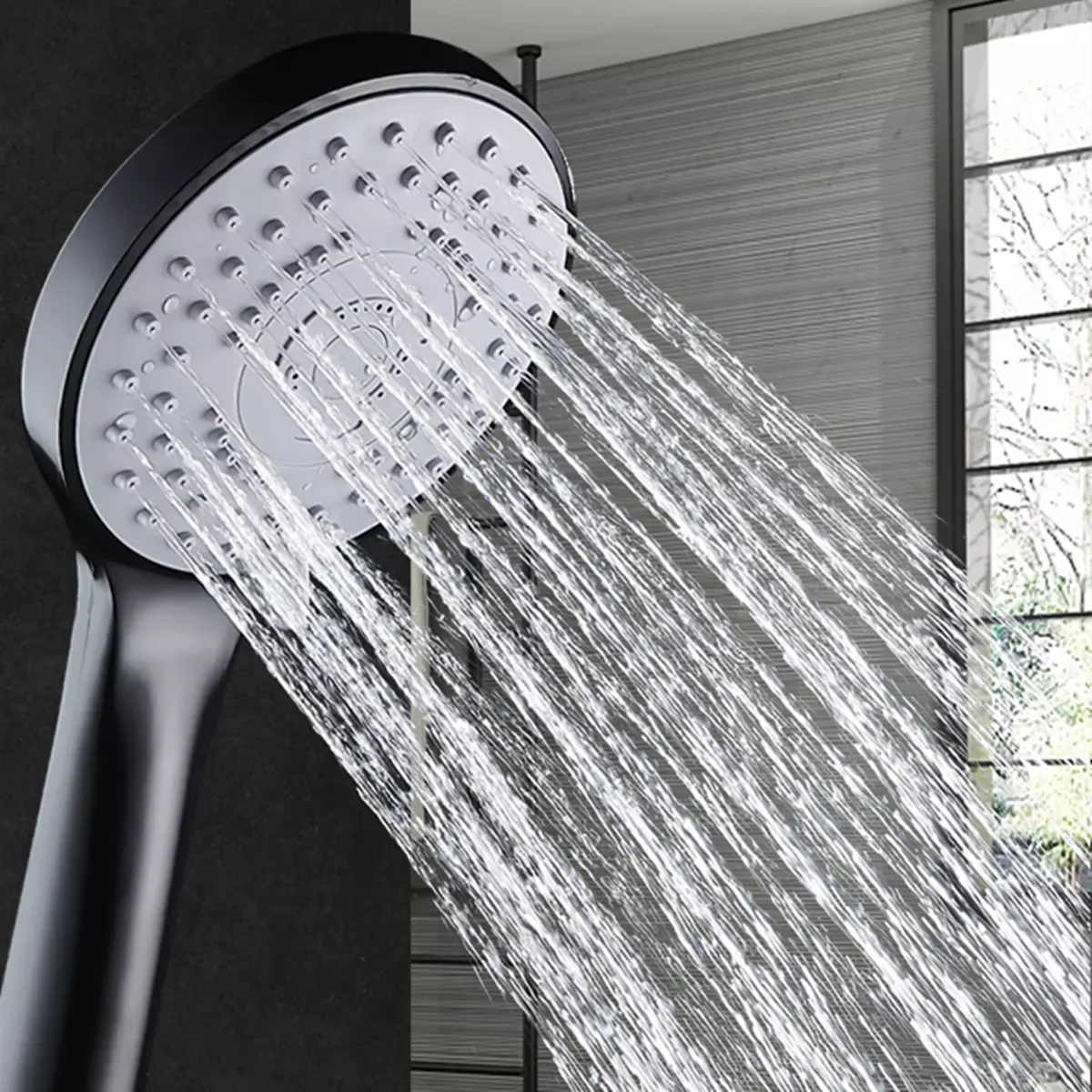 

Shower Adjustable Jetting Shower Head Water Saving Handheld Adjustable 5 Modes SPA Shower Bath Head Bathroom Accessorie