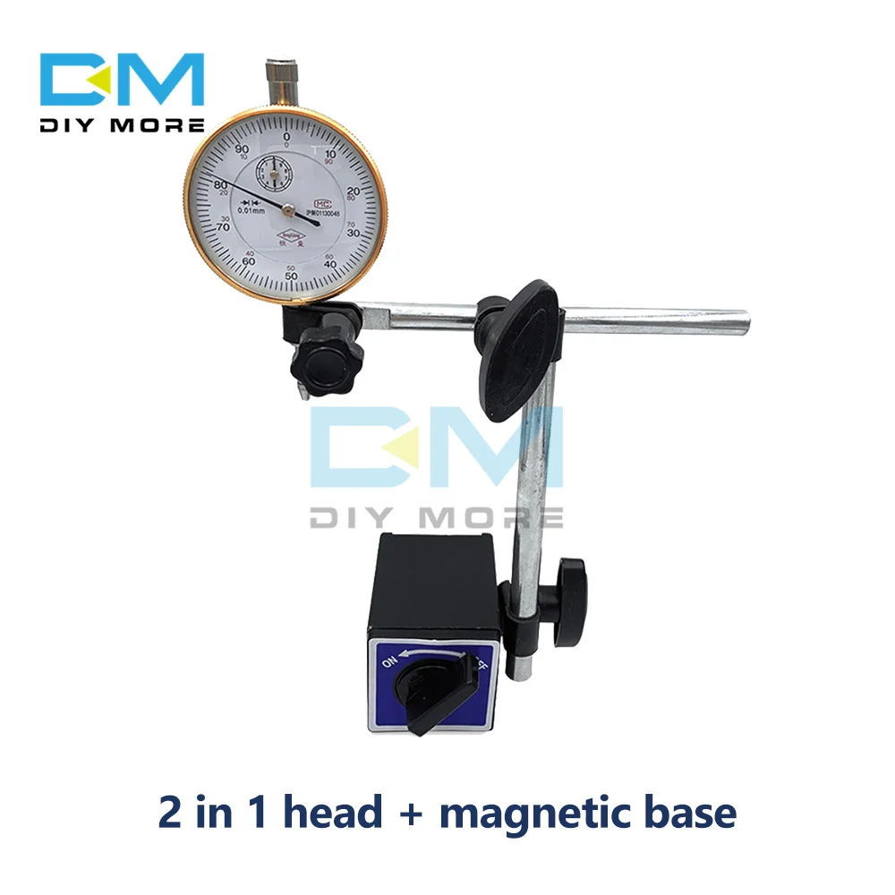 

0-10 мм, циферблат, индикатор, магнитный держатель, циферблат, Магнитная подставка, основание 0.01, инструменты для измерения типа указатель точ...