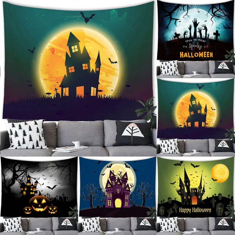 

Украшение на стену в виде демона на Хэллоуин, тыквы