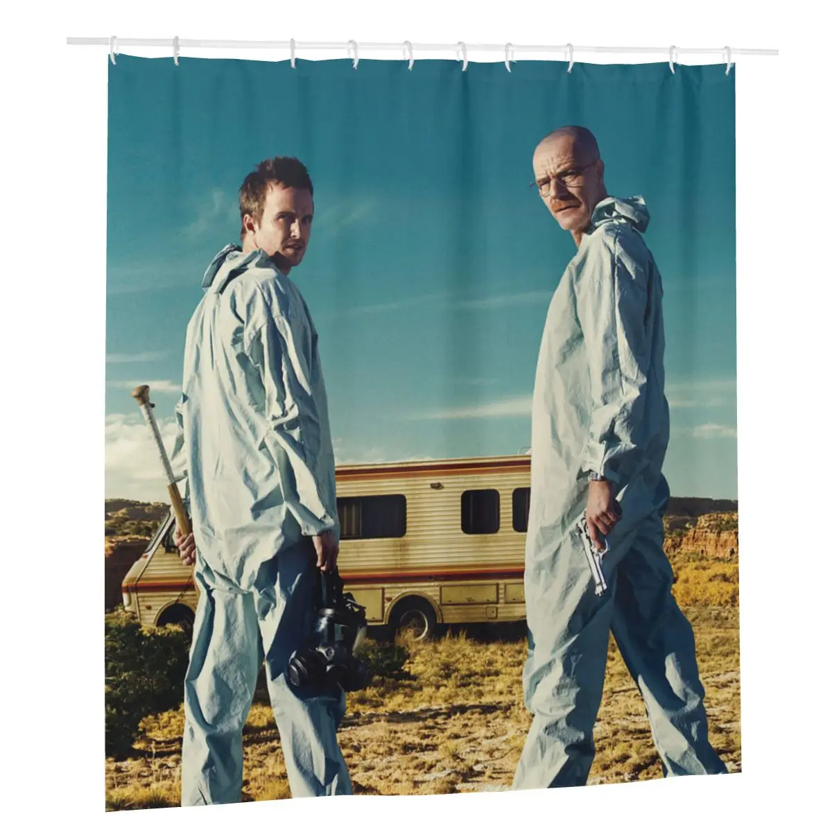 

Breaking Bad Chemical Bus Shower Curtains Bathroom Bath Curtains with 12 Hook Bathing Screen Walter White Jesse Pinkman Curtain