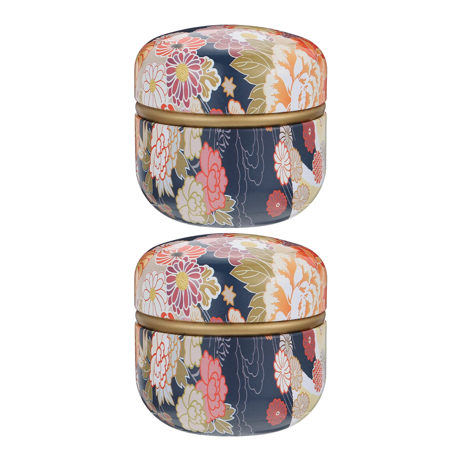 

Tea Canister Storage Can Metal Jar Coffee Sugar Tins Cookie Kitchen Sealing Container Box Iron Leaf Japanese Tin Chocolate