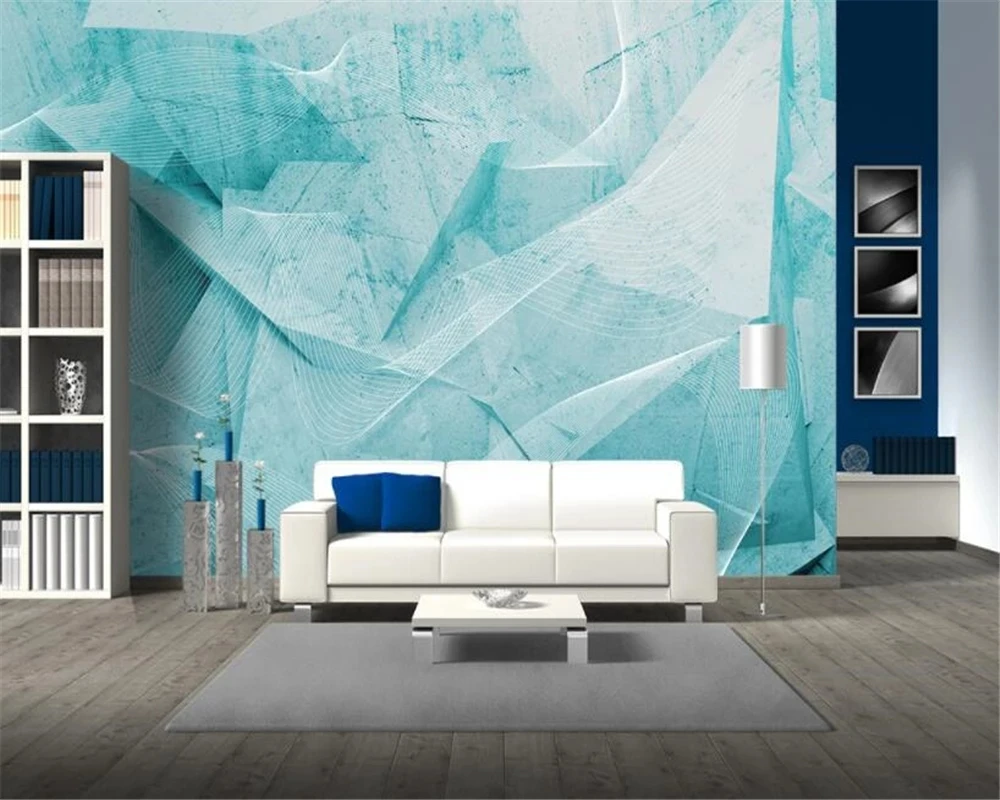 Самоклеящиеся обои на заказ 3D стерео современное искусство абстрактный