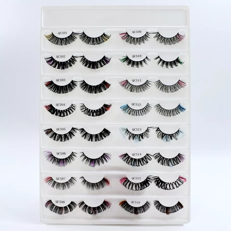 

NEW Lashes New Design Color Russian Strip Lashes Dramatic Fluffy False Eyelashes Makeup