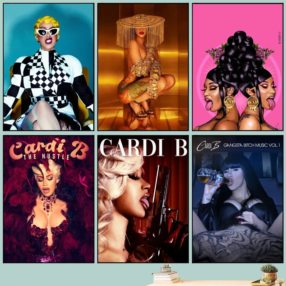 Плакат Cardi B Hot Rapper высококачественная цифровая печать на синтезированной бумаге