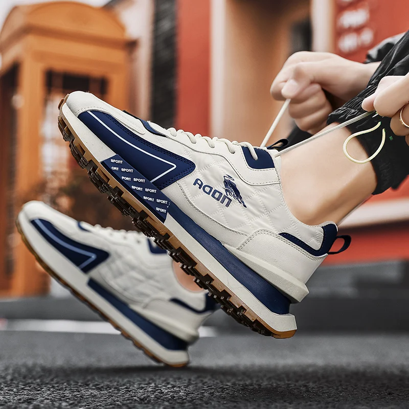 Men's Air Cross Sneaker Shoes Breathable Running Sport Shoes Wearable Rubber Outsole Trainers Outdoor Jogging Walking Footwear