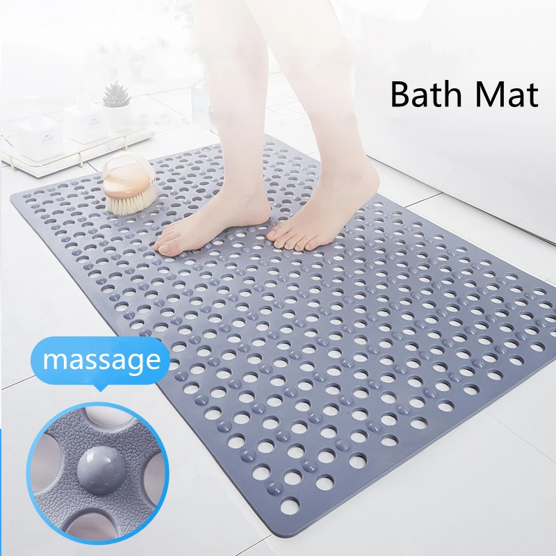 

Non Slip Bathroom Shower Mat Safety Suction Bath Toilet Foot Pad Children Older Anti Falling Floor Rug Environmental Tasteless