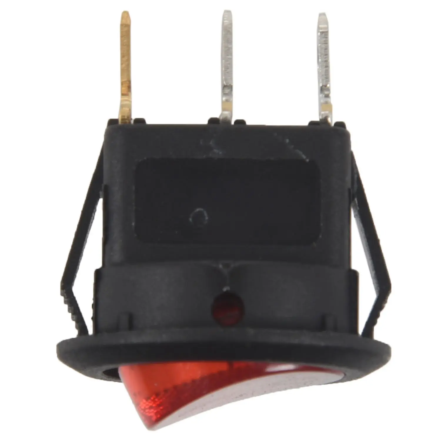 Тумблер биполярный ON OFF красный 3-контактный 20 мм