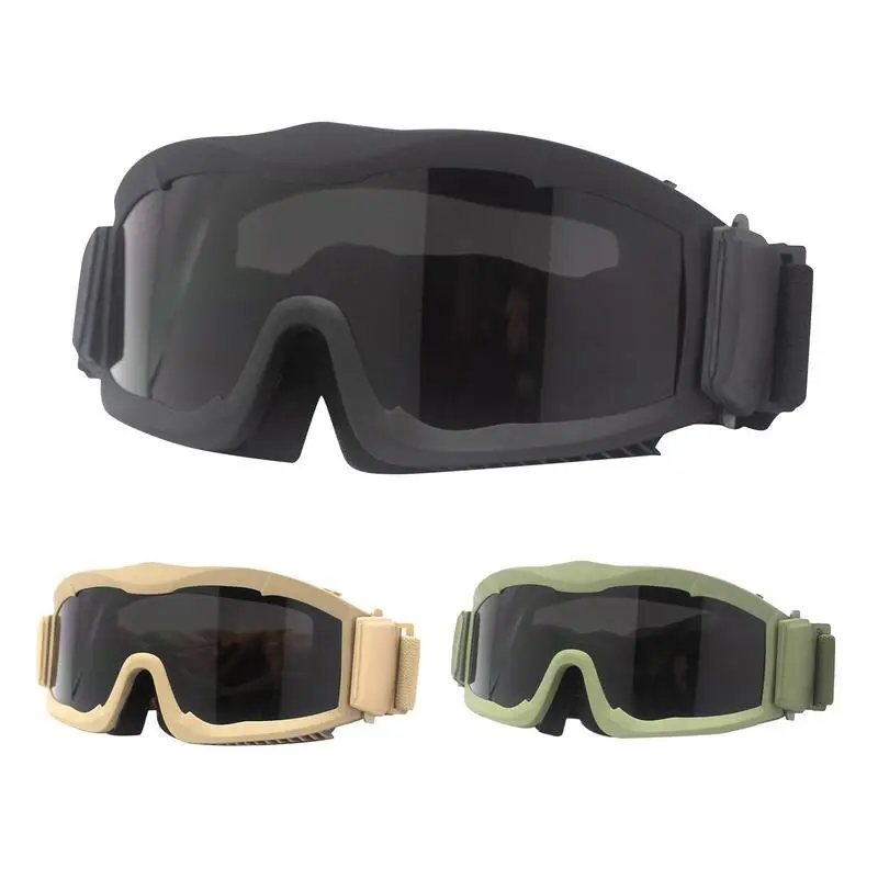 

Windproof Airsoft Goggles Dustproof Army Military Eyewear Motocross Motorcycle Glasses CS Shooting Safety Protection
