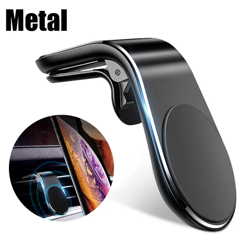 

360 Degree Rotation Magnetic Universal Car Phone Holder GPS Air Vent Mount Mobile Phone Stand For iPhone 13 Pro Xiaomi 11 Huawei