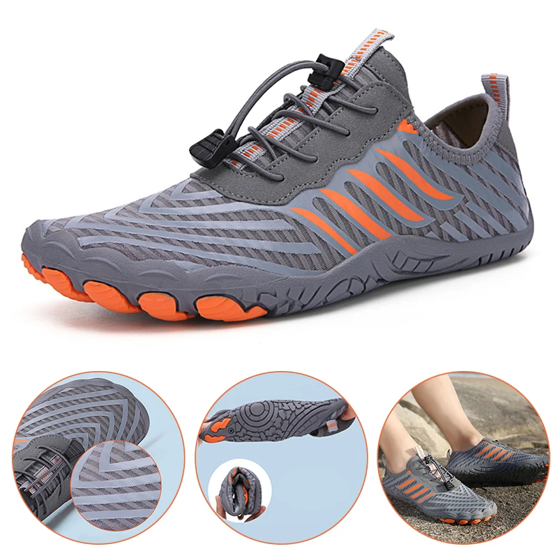 

Кроссовки для плавания для мужчин и женщин, дышащие быстросохнущие, для пляжа, большие размеры 35-46