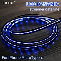 micro usb type c cable luminous led lighting usb fast charging mobile phone android charger wire cord for iphone xiaomi samsung